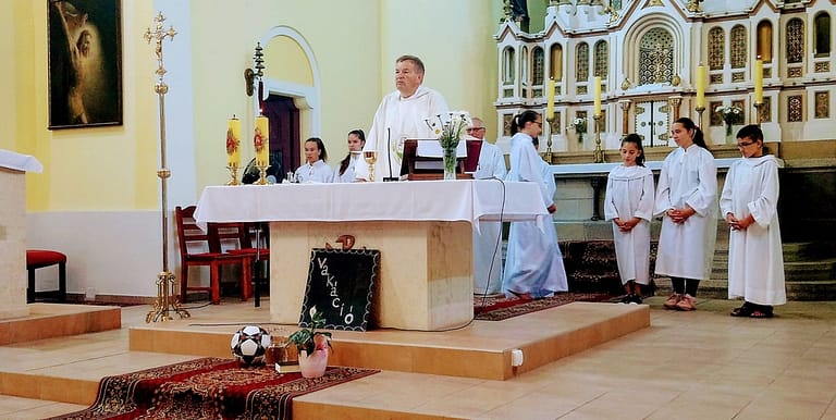 Hálaadó szentmise a katolikus templomban 2018.