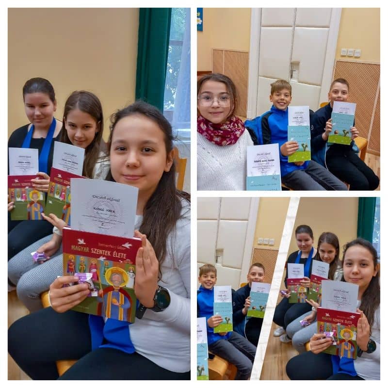 egyházmegyei hittan verseny döntő eotvosoh 2023 collage